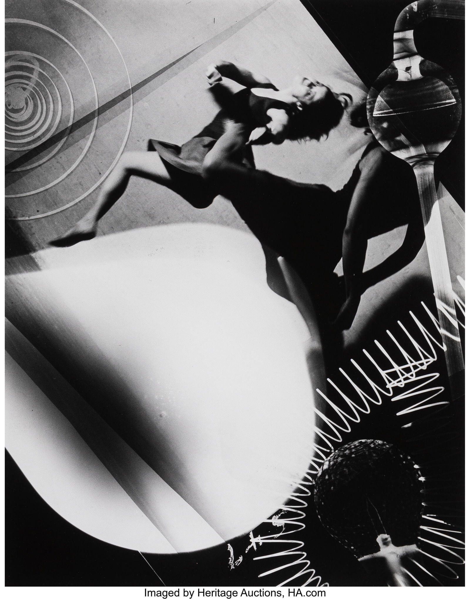 Barbara Morgan (American, 1900-1992) Leaping in: Barbara Morgan (American, 1900-1992) Leaping in the Blender, 1965 Gelatin silver print, printed 1982 17-3/8 x 13-5/8 inches (44.1 x 34.6 cm)