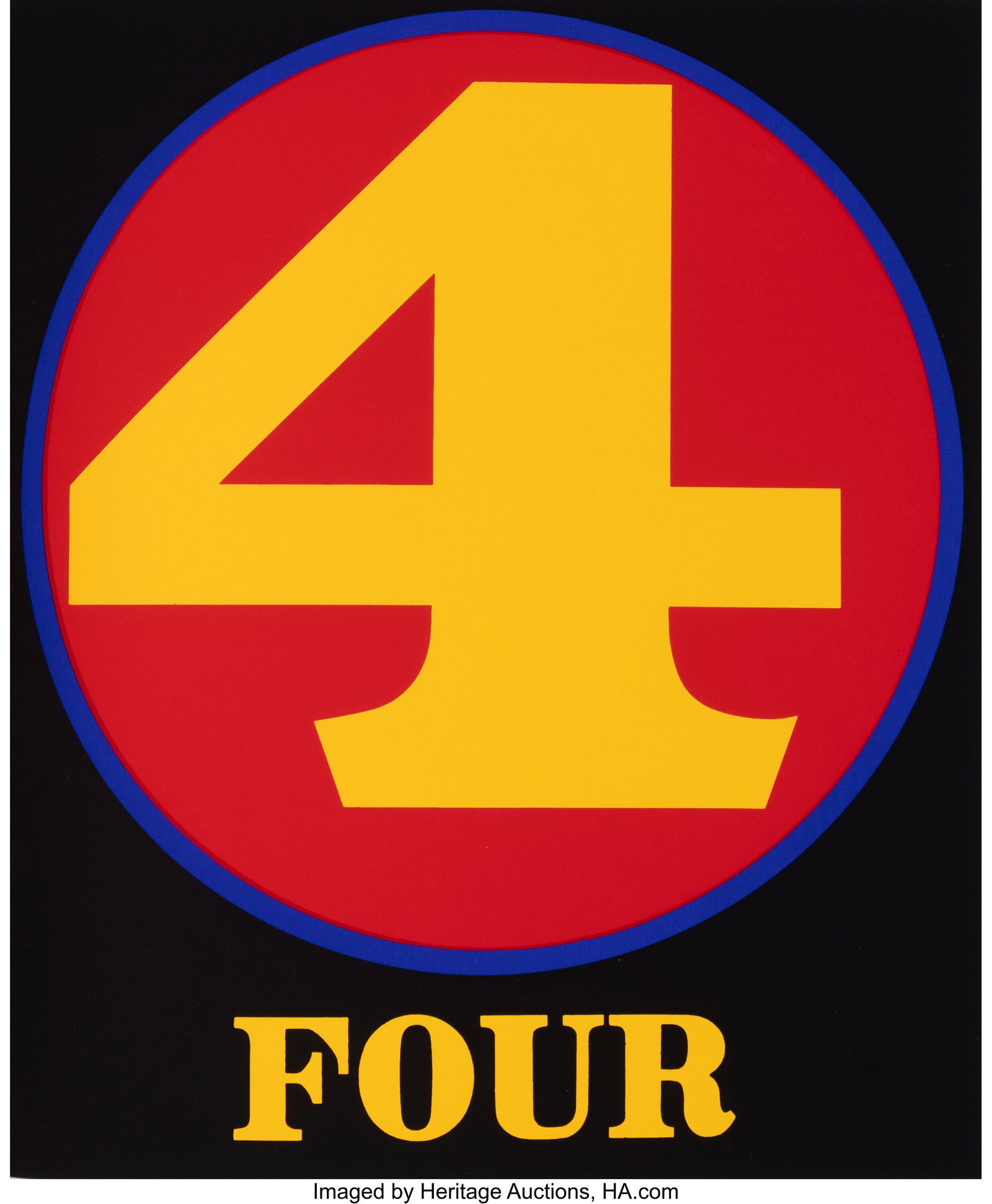 Robert Indiana (American, 1928-2018) Numbers, 19 (1 of 6)
