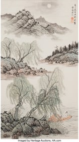78101&colon; After Pu Jin &lpar;Chinese&comma; 1893-1966&rpar; Rafting on Riv