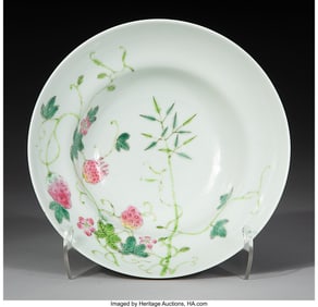 78070&colon; A Chinese Famille Rose Melons Bowl Marks&colon; Six-ch
