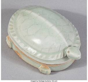 78038&colon; An Exquisite Chinese Qingbai Glazed Turtle-Form 