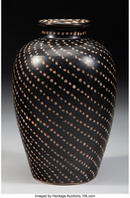 78042&colon; A Chinese Cizhou Ware Black Glazed Vase&comma; Song dy