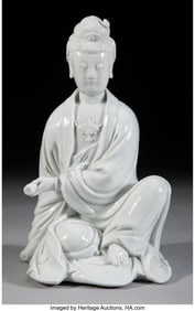 78213&colon; A Chinese Blanc de Chine Guanyin Figure Marks&colon; f