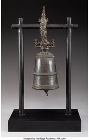78248&colon; A Burmese Temple Bell 19-1&sol;4 x 5 x 6 inches &lpar;48&period;