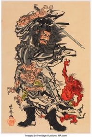 78228&colon; Kawanabe Ky&omacr;sai &lpar;Japanese&comma; 1831-1889&rpar; Shoki and