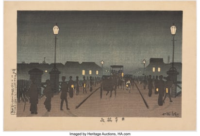 78234&colon; Kobayashi Kiyochika &lpar;Japanese&comma; 1847-1915&rpar; Night 