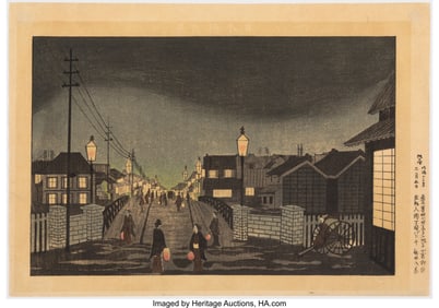 78252&colon; Ogura Ry&umacr;son &lpar;Japanese&comma; 19th century&rpar; Nihonbash