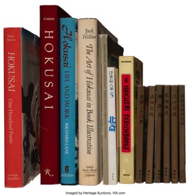 78201&colon; Group of Thirteen Katsushika Hokusai Books Dimen