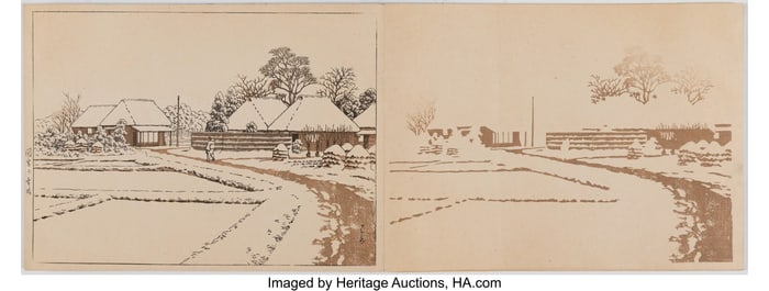78258&colon; Kawase Hasui &lpar;Japanese&comma; 1883-1957&rpar; After Snow at