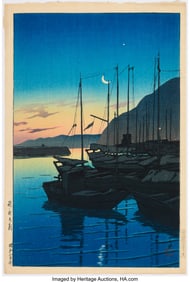 78259&colon; Kawase Hasui &lpar;Japanese&comma; 1883-1957&rpar; Morning in Be