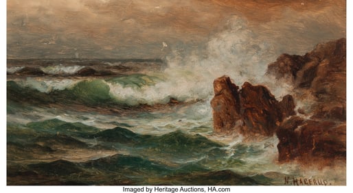 46101&colon; Nels Hagerup &lpar;American&comma; 1864-1922&rpar; Crashing Wave