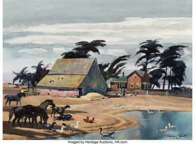 46105&colon; Millard Sheets &lpar;American&comma; 1907-1989&rpar; Ranch by th