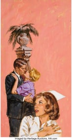 18097&colon; American Artist &lpar;20th Century&rpar; Nurse's Dilemma p