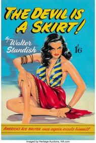 18046&colon; British Artist &lpar;20th Century&rpar; The Devil Is a Ski