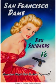 18048&colon; British Artist &lpar;20th Century&rpar; San Francisco Dame