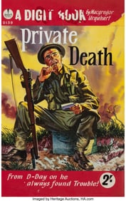 18060&colon; British Artist &lpar;20th Century&rpar; Private Death pape