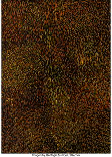 Gloria Petyarre (1945-2021) Untitled (Leaves), 1: Gloria Petyarre (1945-2021) Untitled (Leaves), 1997 Acrylic on canvas 47-1/4 x 34 inches (120.0 x 86.4 cm) Signed, dated, and titled o