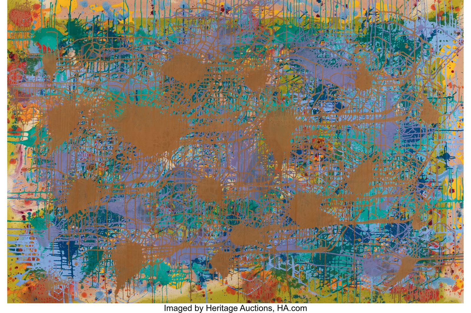 John Peart (1945-2013) Ford Light, 1971 Acrylic: John Peart (1945-2013) Ford Light, 1971 Acrylic on canvas 67 x 99 inches (170.2 x 251.5 cm) Signed, dated, and titled on the reverse: "Ford Li