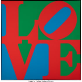 40058: Robert Indiana (1928-2018) LOVE, 1967 Screenprin
