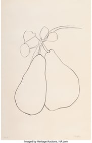 40077: Ellsworth Kelly (1923-2015) Poire II, from Suite