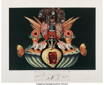 40022: Salvador Dalí (1904-1989) Les chairs monarchiqu