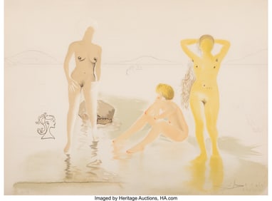 40003: Salvador Dalí (1904-1989) Three Graces of Cova