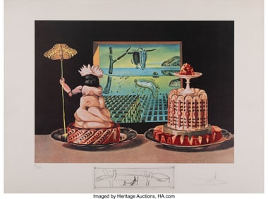 40023: Salvador Dalí (1904-1989) Les "Je mange Gala,"