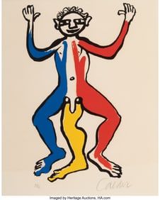 40062: Alexander Calder (1898-1976) Un Patriote, 1975 L
