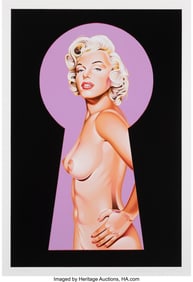 40044: Mel Ramos (1935-2018) Peek-a-Boo Marilyn 2, 2002