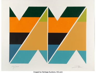 40065: Larry Zox (1936-2006) Scissors Jack I, 1978 Scre
