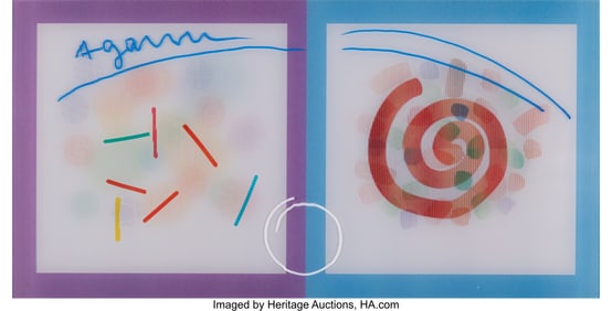40086: Yaacov Agam (b. 1928) Twinset (hand embellished)