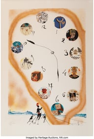 40033: Salvador Dalí (1904-1989) Time and Space, 1973
