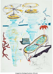 40035: Salvador Dalí (1904-1989) Liquid Tornado Bath T
