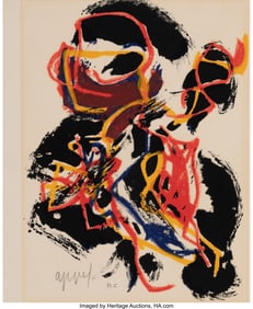 40070: Karel Appel (1921-2006) Two Untitled Works, 1959