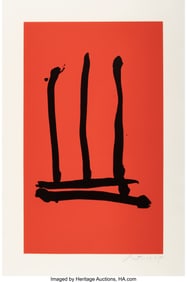 40074: Robert Motherwell (1915-1991) Palo Alto, 1978 Li
