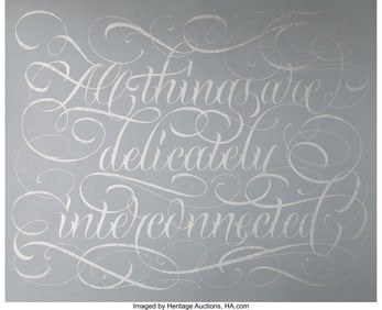 40057: Jenny Holzer (b. 1950) delicately interconnected