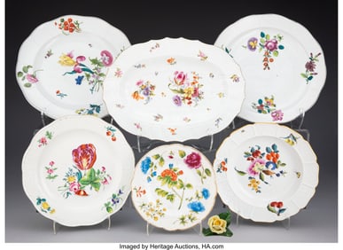 29001&colon; A Thirty-Piece Floral Herend Porcelain Partial S