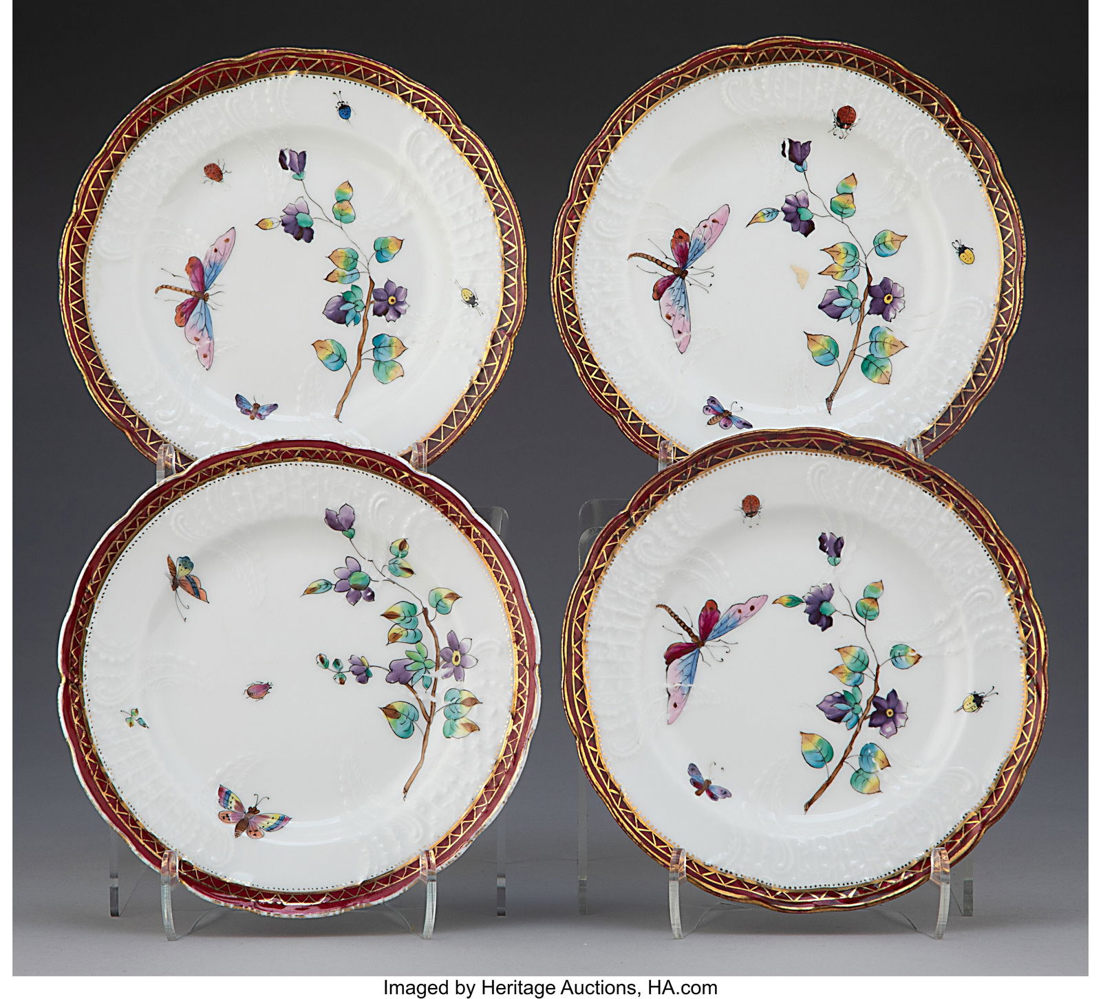 A Set of Four Herend Queen Victoria Pattern Part (1 of 2)
