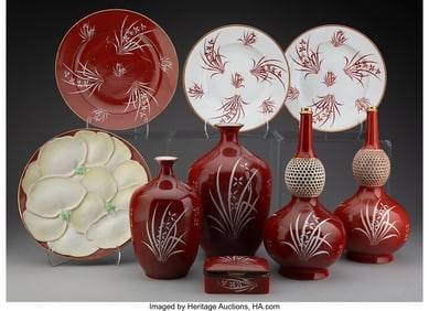 29015&colon; A Group of Eight Herend Esterházy Pattern Porce