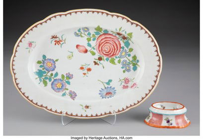 29003&colon; Two Herend Floral Porcelain Oval Dishes&comma; late 19