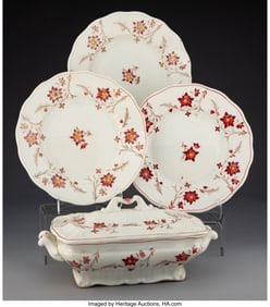 29018&colon; A Group of Four Herend Floral Faience Dining Pie