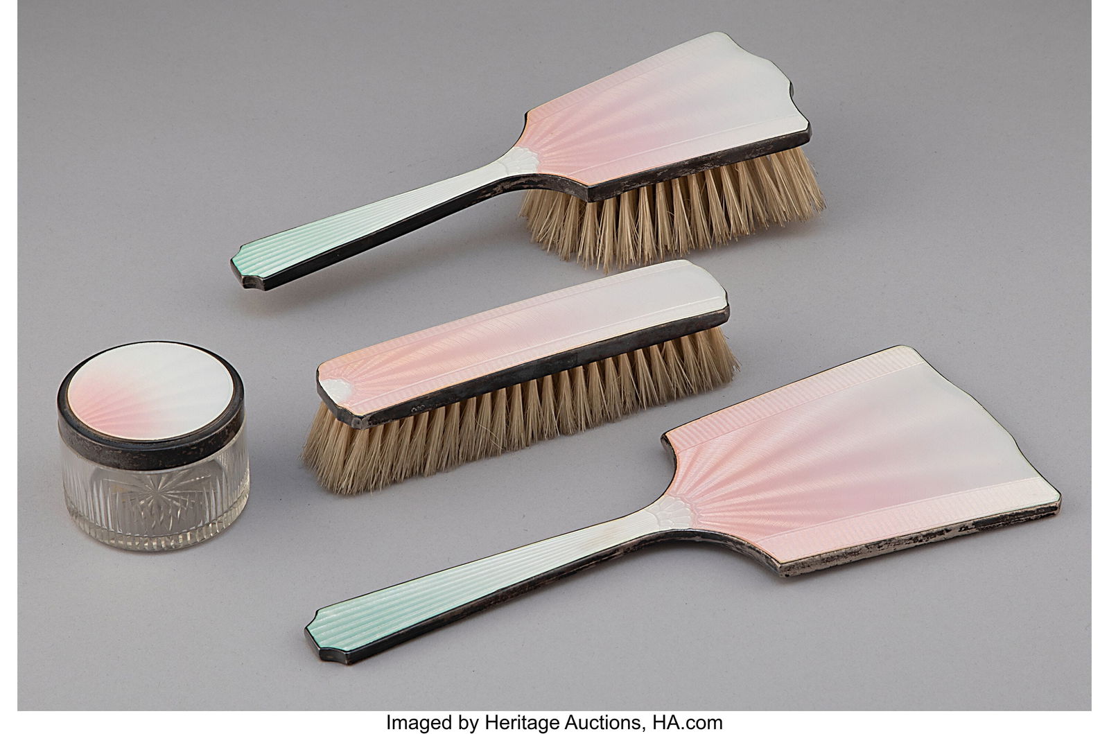 A Three-Piece H. Clifford Davis Ltd. Guilloché (1 of 3)