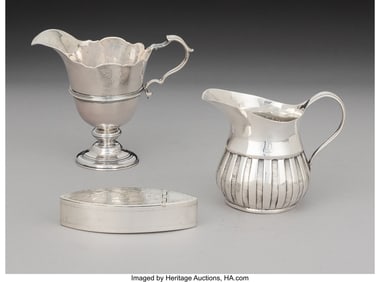 29060&colon; Three Continental Partial Gilt Silver Table Arti