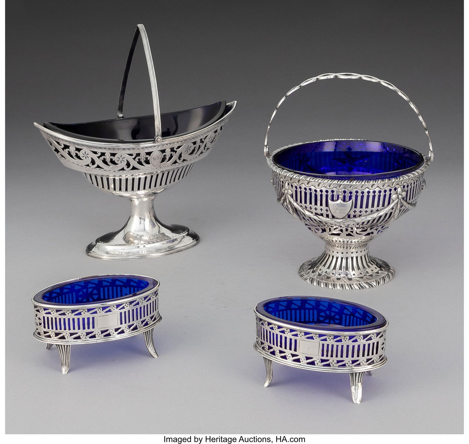 A Group of Continental Reticulated Silver Table (1 of 4)