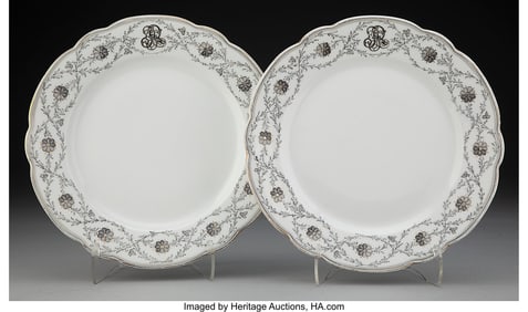 29108&colon; A Pair of Vilmos Fischer Partial Gilt Porcelain 