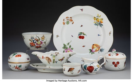29090&colon; A Group of Seven Herend Market Garden Pattern Pa