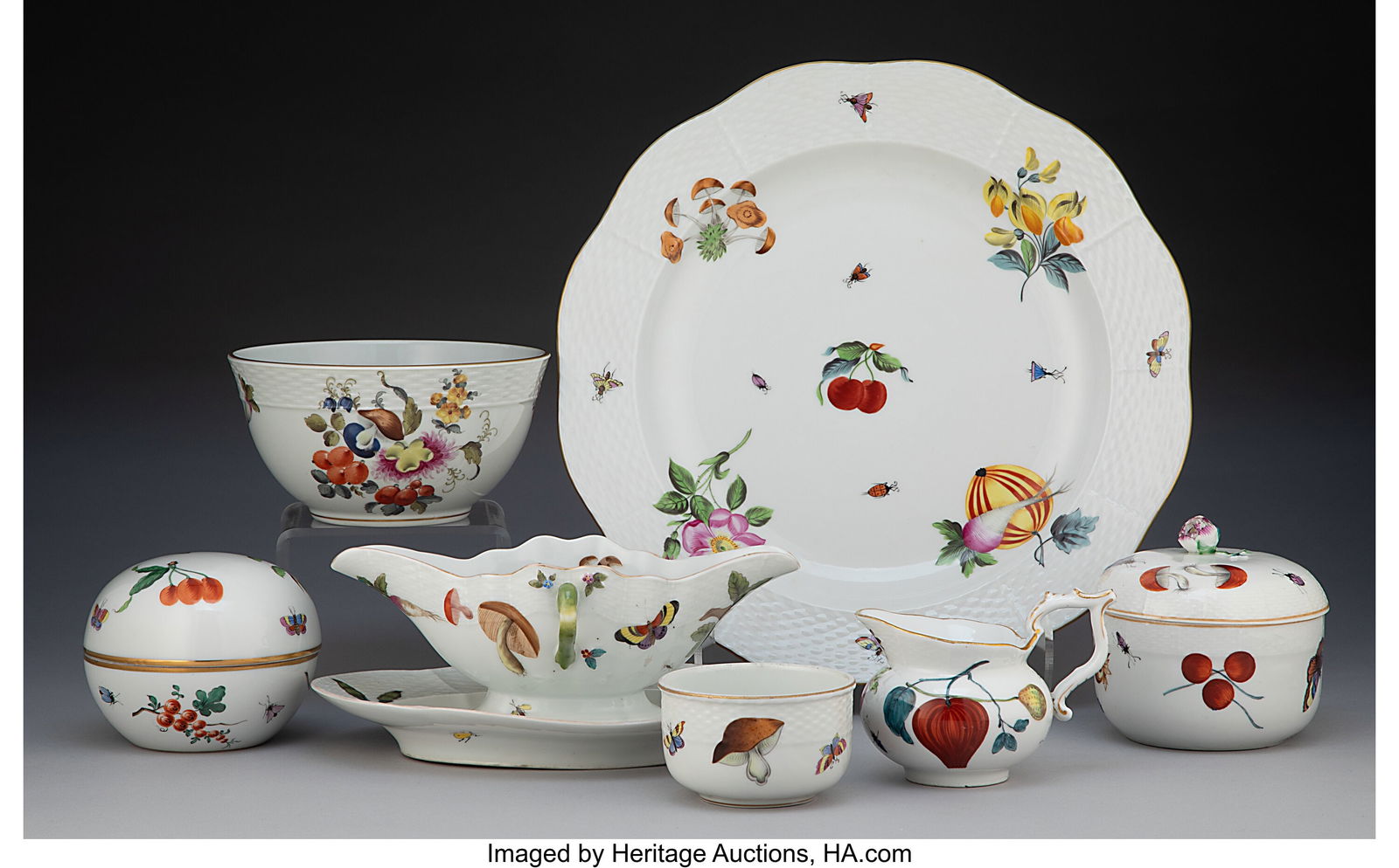 A Group of Seven Herend Market Garden Pattern Pa (1 of 3)