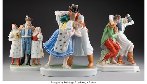 29076&colon; A Group of Three Herend Traditional Hungarian Pe