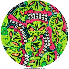 43264&colon; Sweet Toof &lpar;20th Century&rpar; Skulls Acrylic on canv