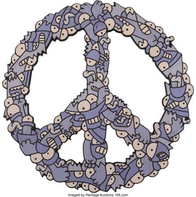 43286&colon; Wizard Skull &lpar;20th Century&rpar; Peace&comma; 2021 Screenpr